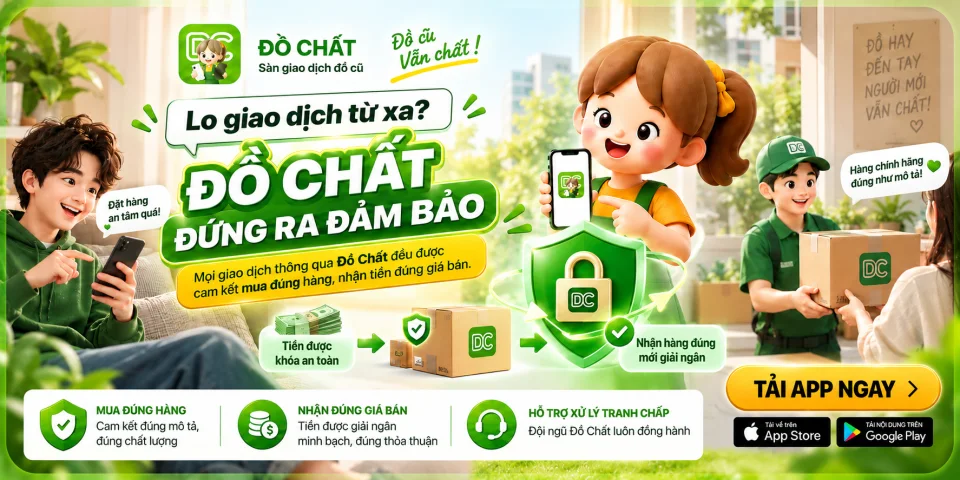 Giao dịch từ xa đảm bảo với tiền được khóa an toàn và giải ngân sau khi nhận đúng hàng